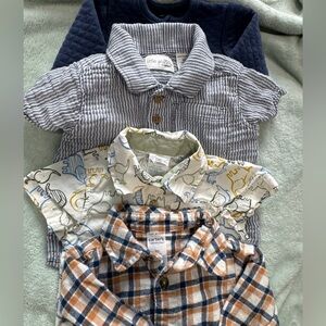 Baby boy bundle of shirts Size 6M Cute and Casual. Clean. Smoke free house